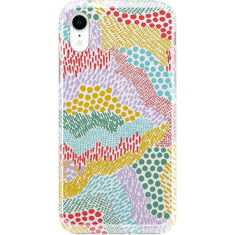Color Me Happy | Pattern Colorblock Case iPhone Case get.casely Classic iPhone XR
