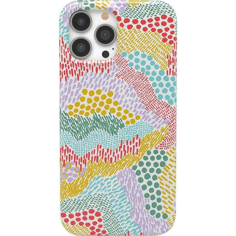 Color Me Happy | Pattern Colorblock Case iPhone Case get.casely Classic + MagSafe® iPhone 13 Pro