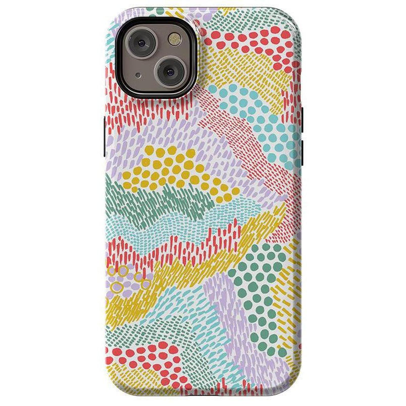 Color Me Happy | Pattern Colorblock Case iPhone Case get.casely Essential + MagSafe® iPhone 14 Plus 