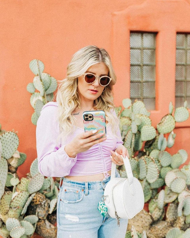 Color Me Happy | Pattern Colorblock Case iPhone Case get.casely