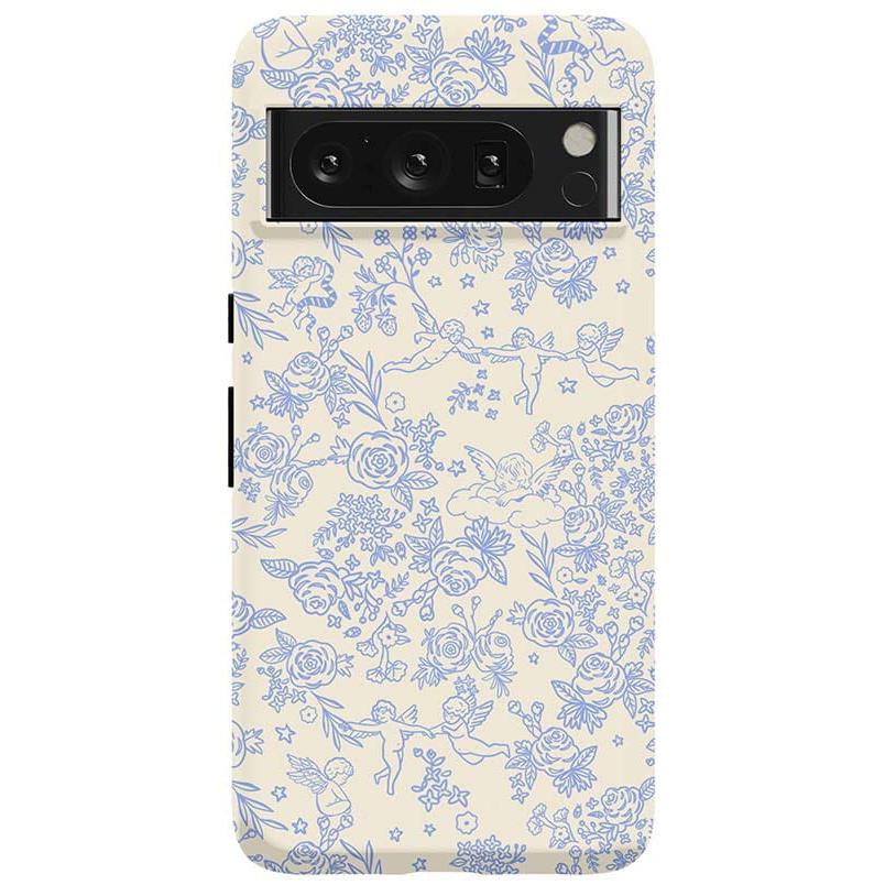 Cupid's Canvas | Periwinkle Floral Case Phone Case Casetry Essential Google Pixel 8 Pro