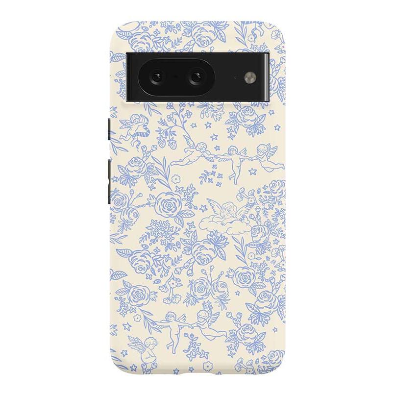 Cupid's Canvas | Periwinkle Floral Case Phone Case Casetry Essential Google Pixel 8