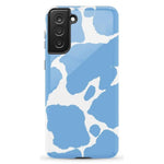Current MOOd | Light Blue Cow Print Samsung Case Samsung Case Casetry Galaxy S21 Plus