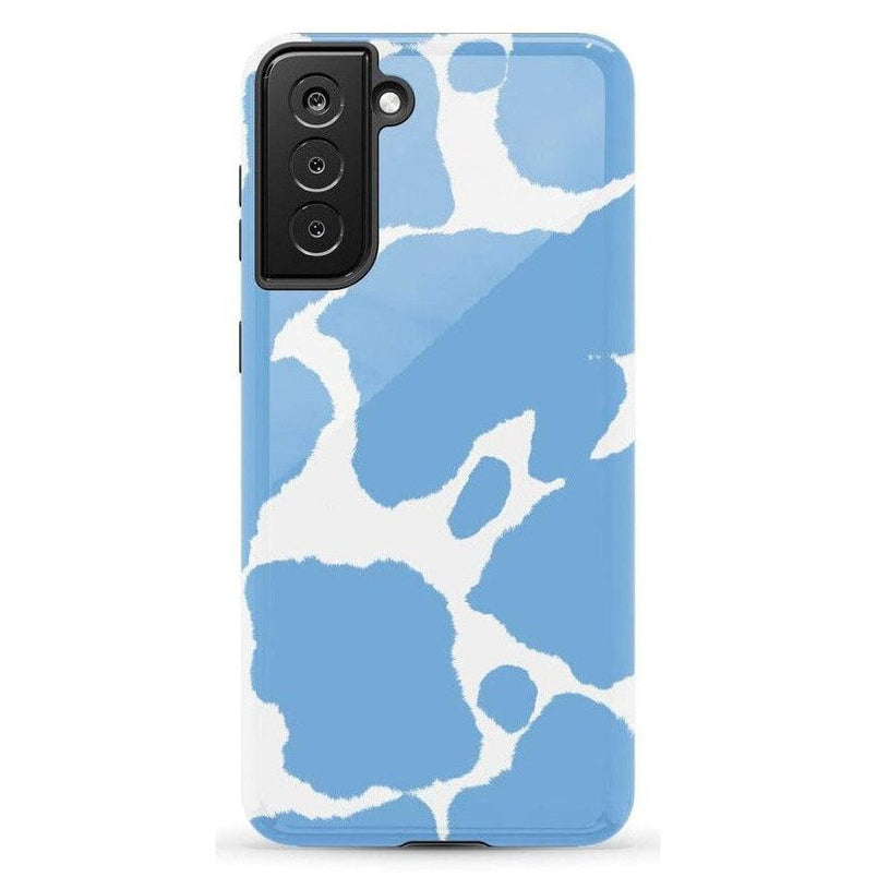 Current MOOd | Light Blue Cow Print Samsung Case Samsung Case Casetry Galaxy S21 Plus