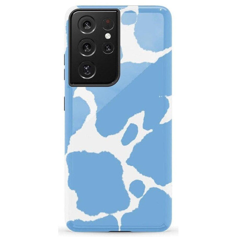 Current MOOd | Light Blue Cow Print Samsung Case Samsung Case Casetry Galaxy S21 Ultra
