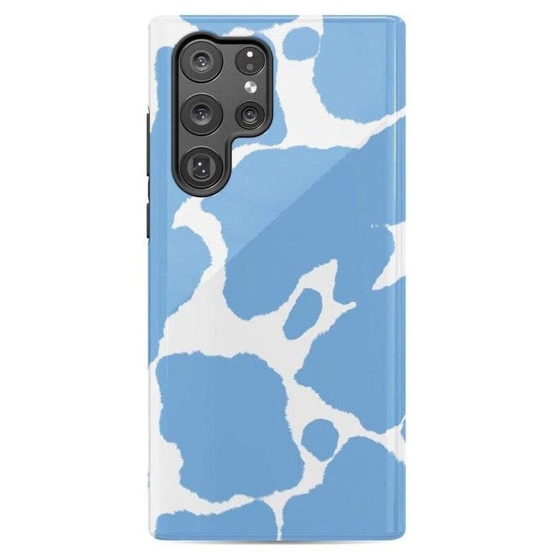 Current MOOd | Light Blue Cow Print Samsung Case Samsung Case Casetry Galaxy S23 Plus