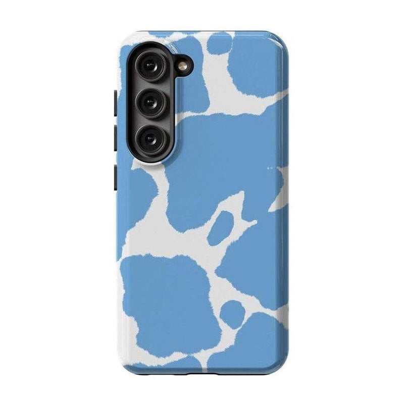 Current MOOd | Light Blue Cow Print Samsung Case Samsung Case Casetry Galaxy S22 Ultra