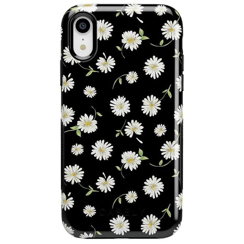 Daisy Daydream | Black Floral Case iPhone Case get.casely Bold iPhone XR 