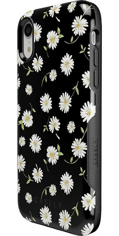 Daisy Daydream | Black Floral Case iPhone Case get.casely 