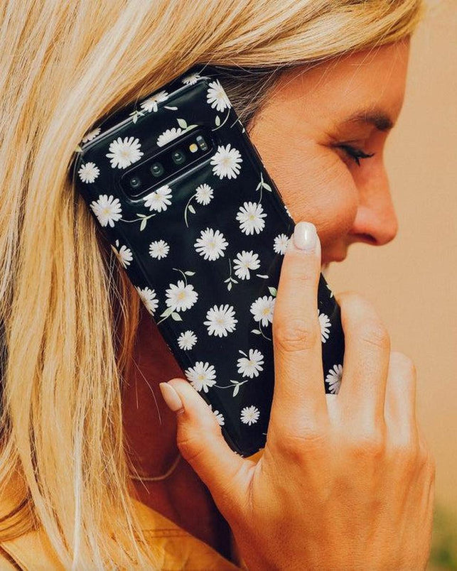 Daisy Daydream | Black Floral Samsung Case Samsung Case get.casely 