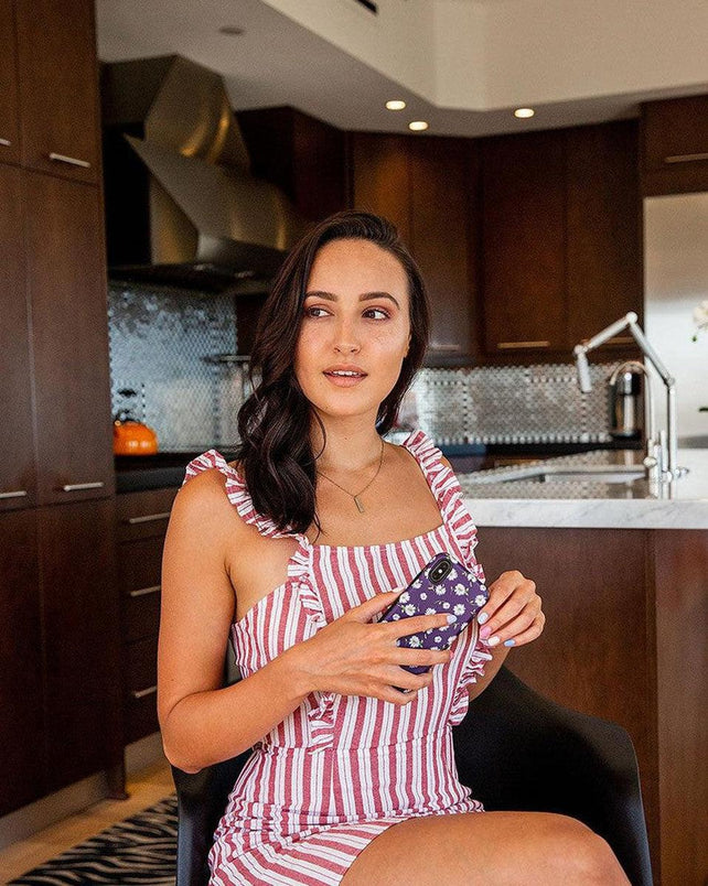 Daisy Daydream | Plum Purple Floral Case iPhone Case get.casely 