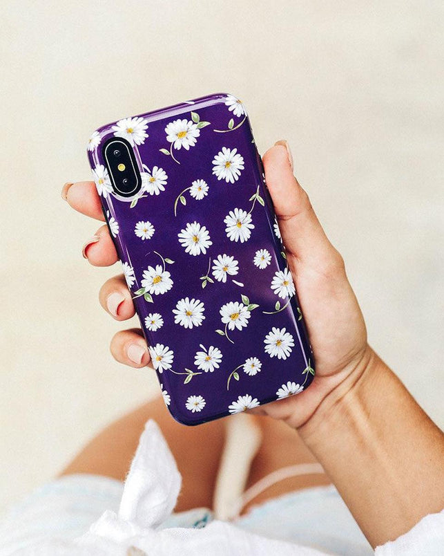 Daisy Daydream | Plum Purple Floral Case iPhone Case get.casely 