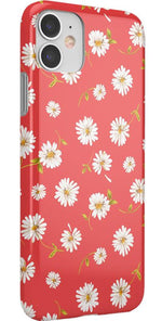 Daisy Daydream | Red Coral Floral Case iPhone Case get.casely 