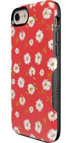 Daisy Daydream | Red Coral Floral Case iPhone Case get.casely 