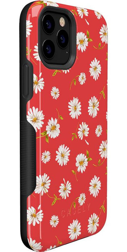 Daisy Daydream | Red Coral Floral Case iPhone Case get.casely 