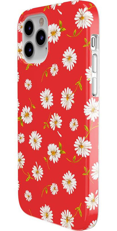 Daisy Daydream | Red Coral Floral Case iPhone Case get.casely 
