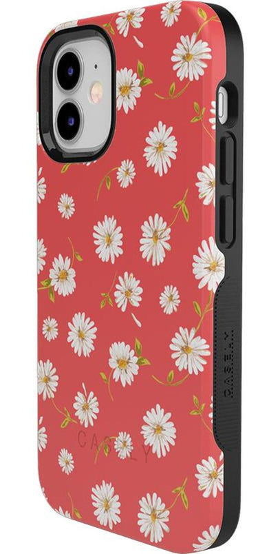 Daisy Daydream | Red Coral Floral Case iPhone Case get.casely 
