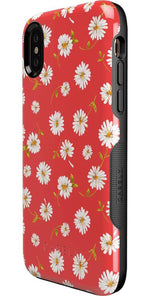 Daisy Daydream | Red Coral Floral Case iPhone Case get.casely 