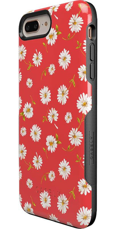 Daisy Daydream | Red Coral Floral Case iPhone Case get.casely 