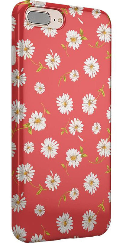 Daisy Daydream | Red Coral Floral Case iPhone Case get.casely 