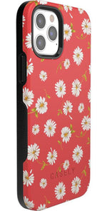 Daisy Daydream | Red Coral Floral Case iPhone Case get.casely 
