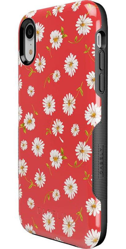 Daisy Daydream | Red Coral Floral Case iPhone Case get.casely 
