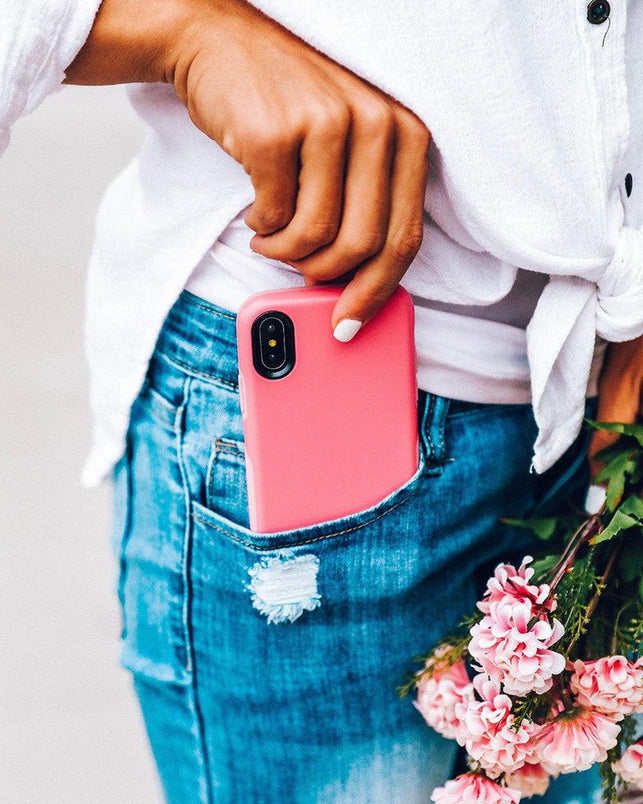 Dark Pink on Pink | Ultra-Protective Bold Case iPhone Case get.casely 
