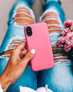 Dark Pink on Pink | Ultra-Protective Bold Case iPhone Case get.casely 