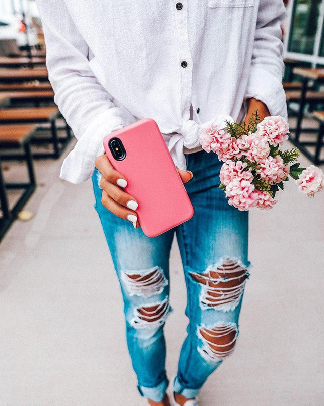 Dark Pink on Pink | Ultra-Protective Bold Case iPhone Case get.casely 