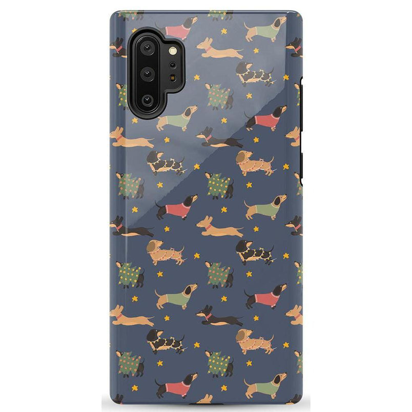 Dashing Doxies | Dachshund Dog Case Phone Case Casetry Essential Galaxy Note 10 Plus