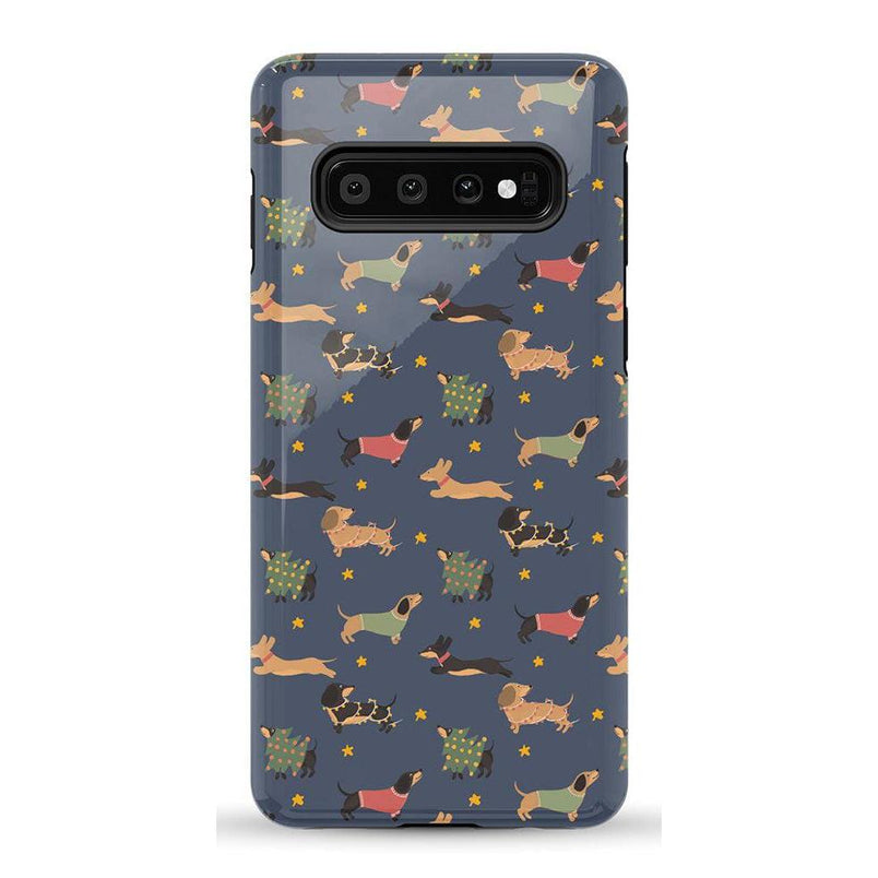 Dashing Doxies | Dachshund Dog Case Phone Case Casetry Essential Galaxy S10