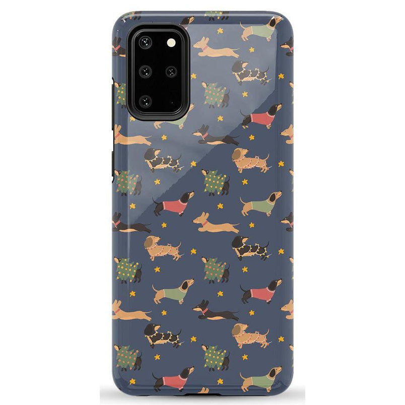 Dashing Doxies | Dachshund Dog Case Phone Case Casetry Essential Galaxy S20 Plus