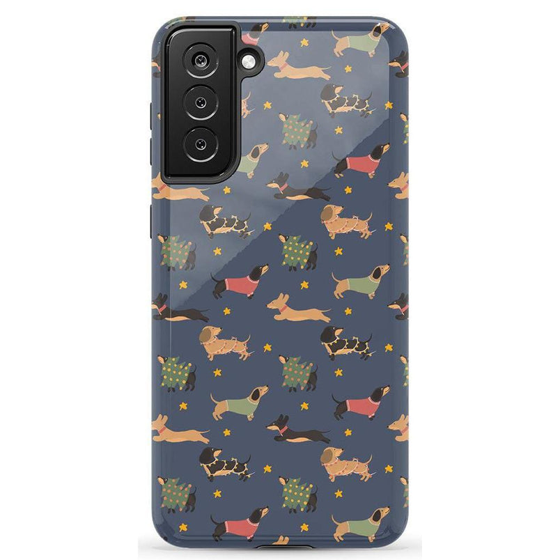 Dashing Doxies | Dachshund Dog Case Phone Case Casetry Essential Galaxy S21 Plus