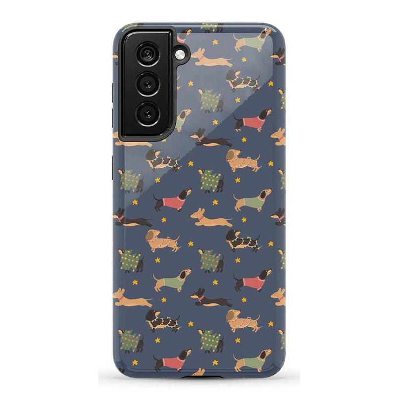 Dashing Doxies | Dachshund Dog Case Phone Case Casetry Essential Galaxy S21