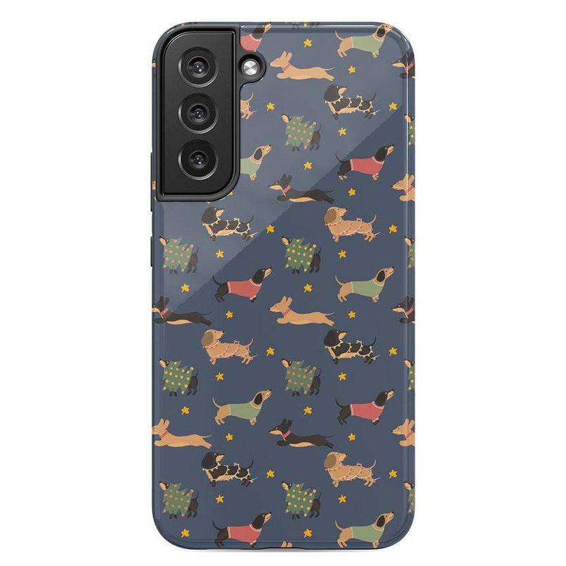 Dashing Doxies | Dachshund Dog Case Phone Case Casetry Essential Galaxy S23 Plus