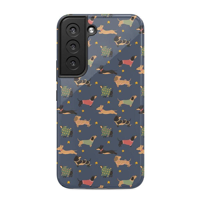 Dashing Doxies | Dachshund Dog Case Phone Case Casetry Essential Galaxy S22 Ultra