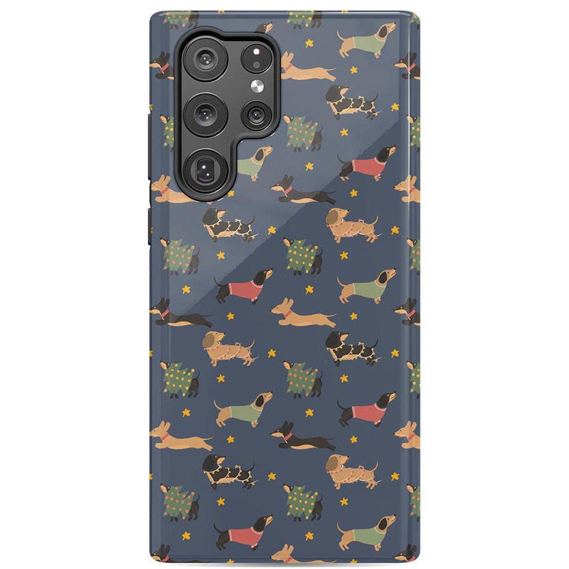 Dashing Doxies | Dachshund Dog Case Phone Case Casetry Essential Galaxy S21 Ultra