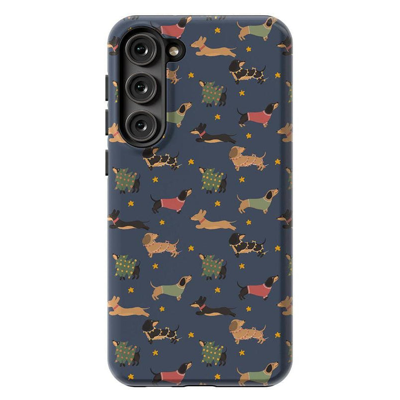 Dashing Doxies | Dachshund Dog Case Phone Case Casetry Essential Galaxy S23