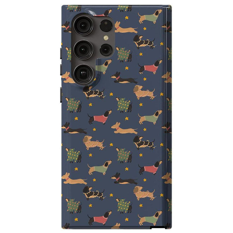 Dashing Doxies | Dachshund Dog Case Phone Case Casetry Essential Galaxy S23 Ultra