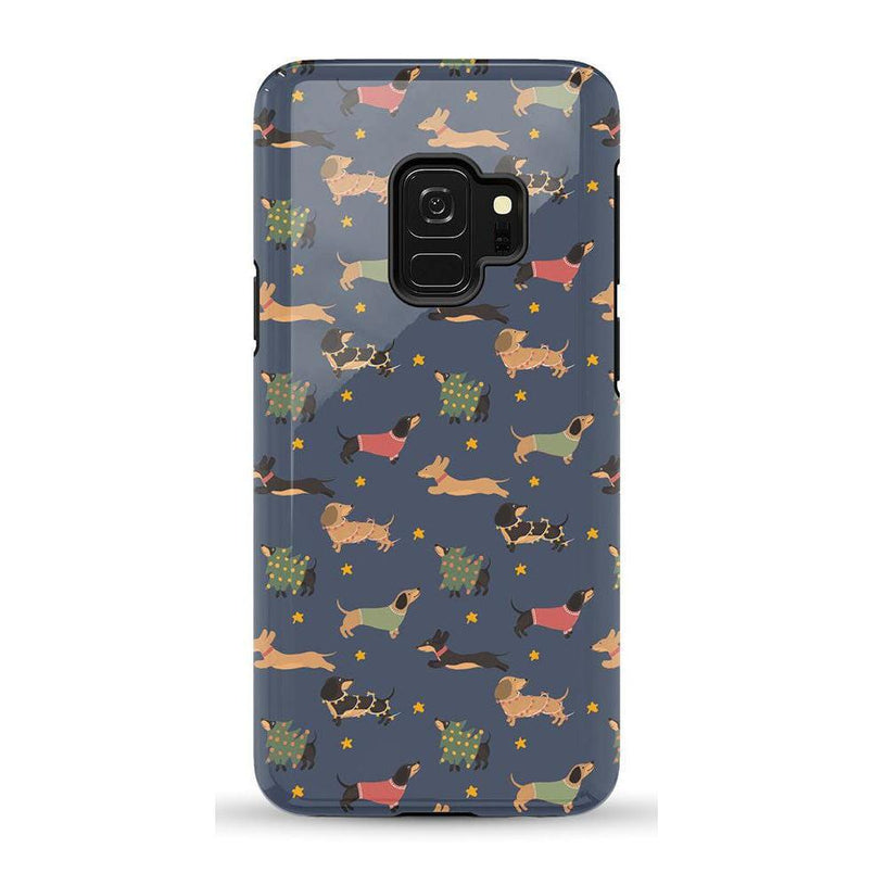 Dashing Doxies | Dachshund Dog Case Phone Case Casetry Essential Galaxy S9