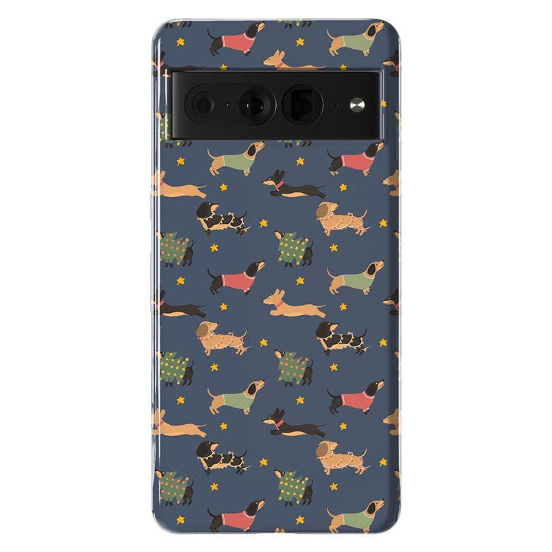 Dashing Doxies | Dachshund Dog Case Phone Case Casetry Essential Google Pixel 7 Pro