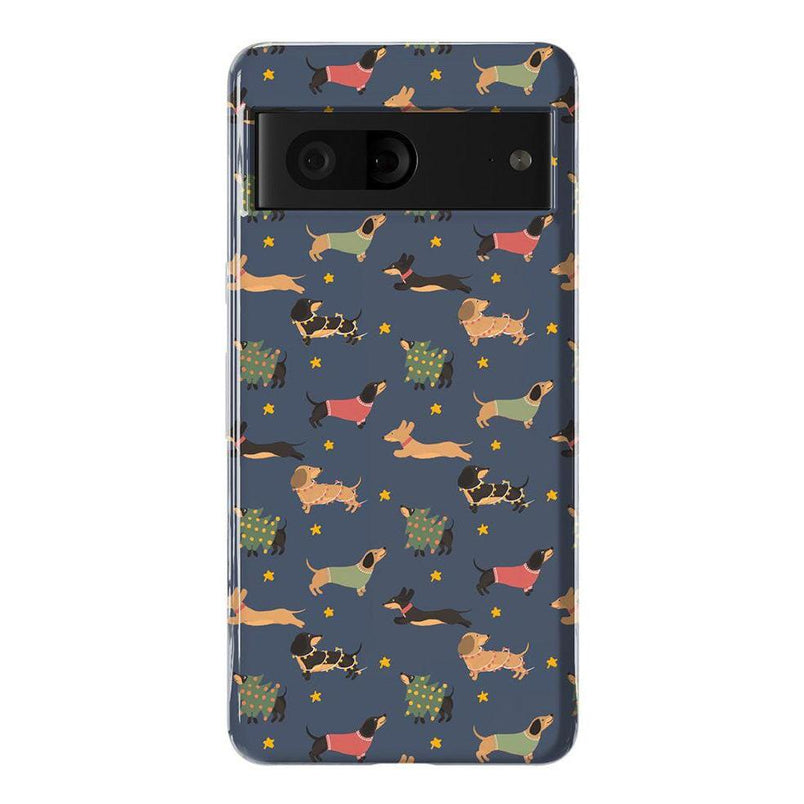 Dashing Doxies | Dachshund Dog Case Phone Case Casetry Essential Google Pixel 7