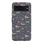 Dashing Doxies | Dachshund Dog Case Phone Case Casetry Essential Google Pixel 8 