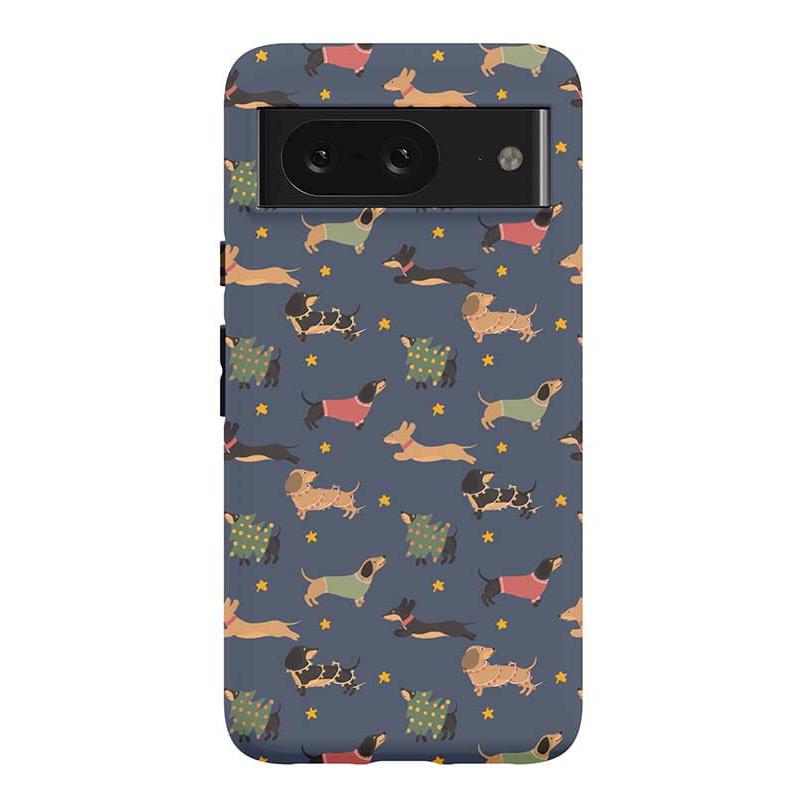 Dashing Doxies | Dachshund Dog Case Phone Case Casetry Essential Google Pixel 8 