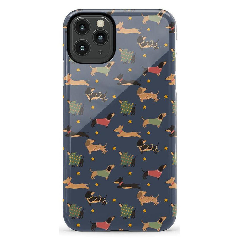 Dashing Doxies | Dachshund Dog Case Phone Case Casetry Essential iPhone 11 Pro