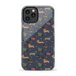 Dashing Doxies | Dachshund Dog Case Phone Case Casetry Essential iPhone 11