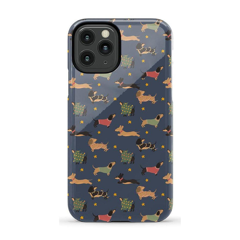 Dashing Doxies | Dachshund Dog Case Phone Case Casetry Essential iPhone 11
