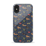 Dashing Doxies | Dachshund Dog Case Phone Case Casetry Essential iPhone X / XS 