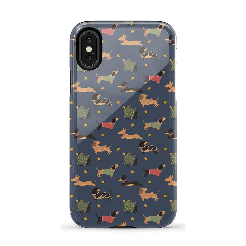 Dashing Doxies | Dachshund Dog Case Phone Case Casetry Essential iPhone X / XS 