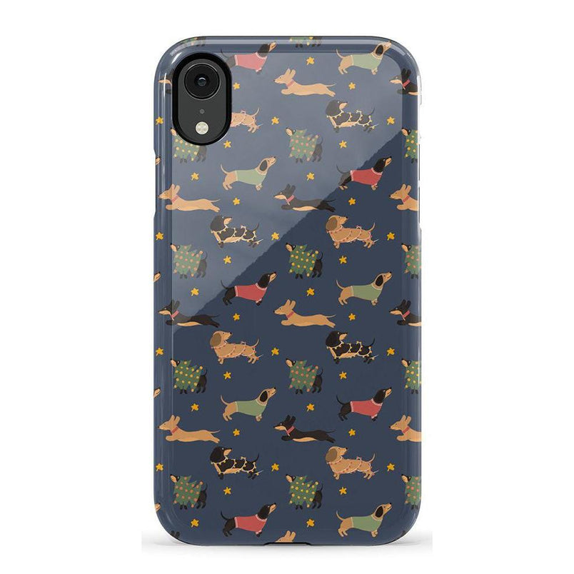 Dashing Doxies | Dachshund Dog Case Phone Case Casetry Essential iPhone XR 